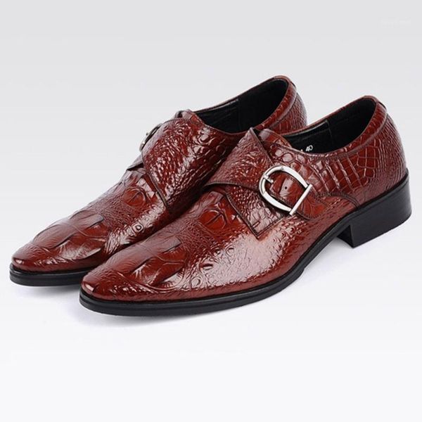 

2020 fashion dress shoes man designer formal flats men's luxury wedding dressing shoes male leather flats office bussiness1, Black