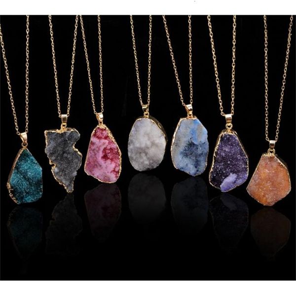 

point natural bead crystal chakra quartz gemstone healing pendant original stone-style luxury designer jewelry women nec
