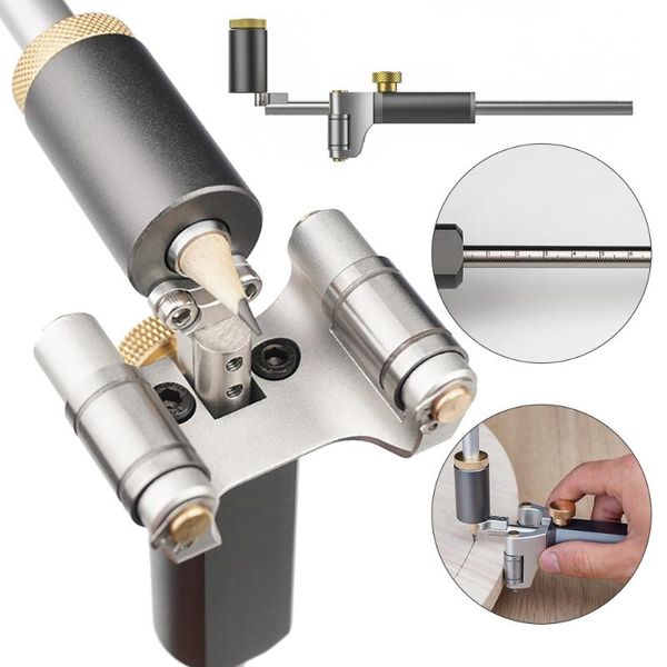 

woodworking linear arc dual-purpose scriber ruler parallel line drawing measuring gauge diy wood scribe tool durable