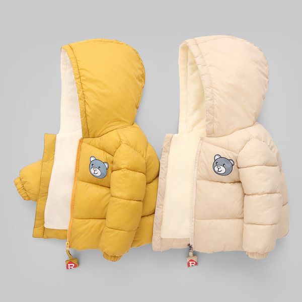 

off season children's and down baby baby's heavy clothes boys' cotton padded jacket girls' winter, Blue;gray