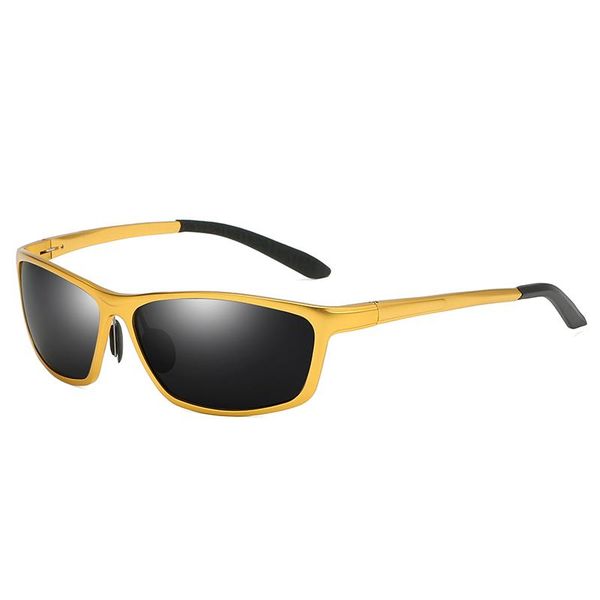 

offray men sports polarized sunglasses wrap aluminum magnesium fashion trend glasses driving 2179 uv400 protection eyewear, White;black