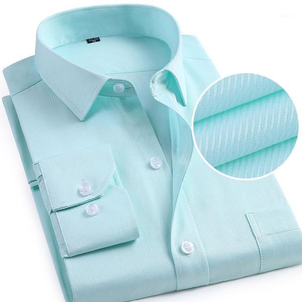 

men formal dress shirts turn down collar full length chest pocket slim fit twill business soft non-iron male 1, White;black