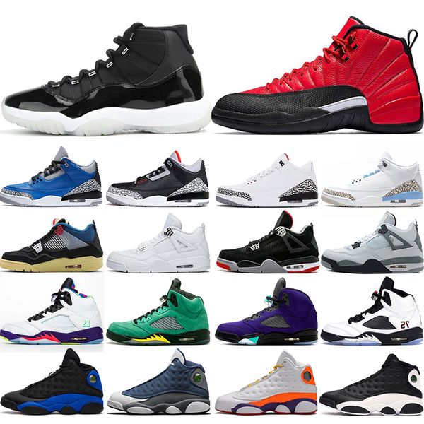 

basketball shoes mens trainers jumpman 11s bred 25th anniversary 12s university gold 4s neon 5s grape 13s flint womens sports sneakers