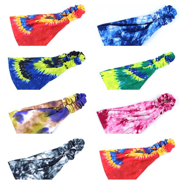 

мода женщины tie-creaded напечатанные повязки повседневная спорт yoga картинка для волос красочные дизайнеры дизайн усилительные головы посы, Slivery;white