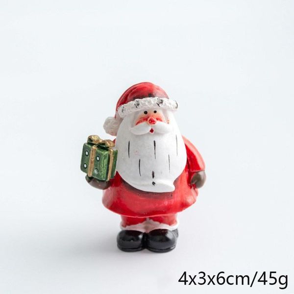

1pc miniature christmas snowman santa claus fairy tale garden miniature fairy tale character accessories terrarium statue decoration