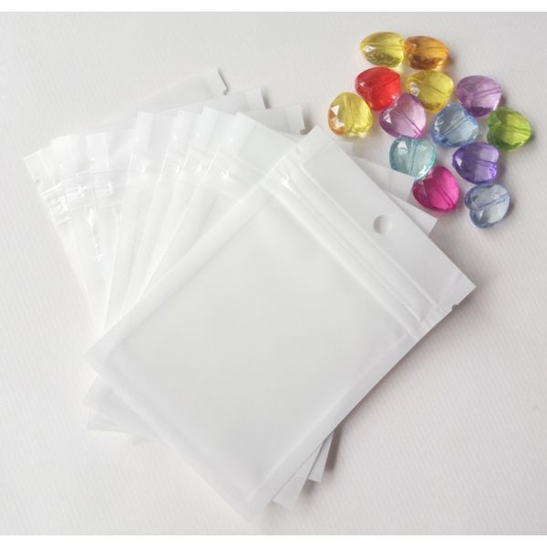 

500pcs 8x13cm translucent gift jewelry pouches bags zip lock plastic bags with zipper jewelry bag packaging display storage bag f bbybme