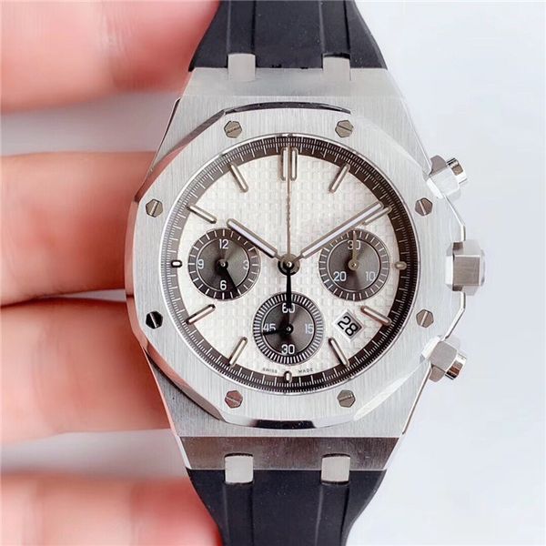 

мужские новые часы 26331or chronograph cams с 7750 движением автоматическое интегрированное оборудование 316 прекрасная стальная корпус сапф, Slivery;brown