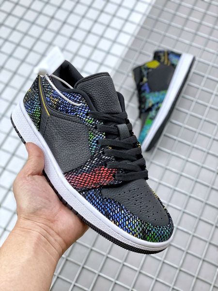 

quality 1 high 1s low wmns multi snakeskin men basketball shoes african hues black metallic gold snakeskin mens trainer cw5580 001, White;red