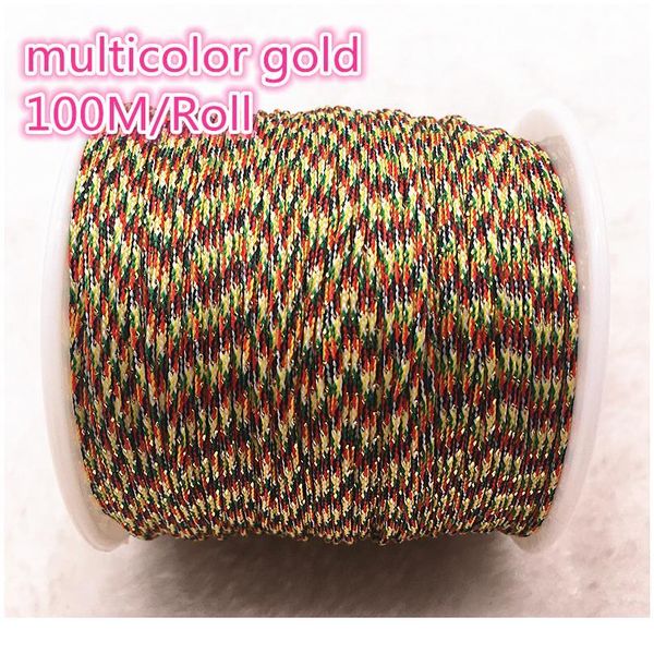 

new 100m/roll 0.8mm nylon cord thread chinese knot macrame cord bracelet braided string diy beadin qylmfn