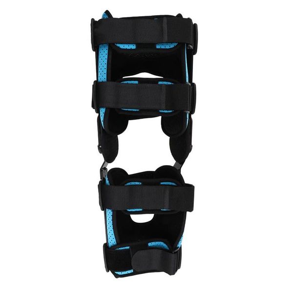 

knee orthosis support brace joint stabilizer fracture fixed guard splint leg protector, Black;gray