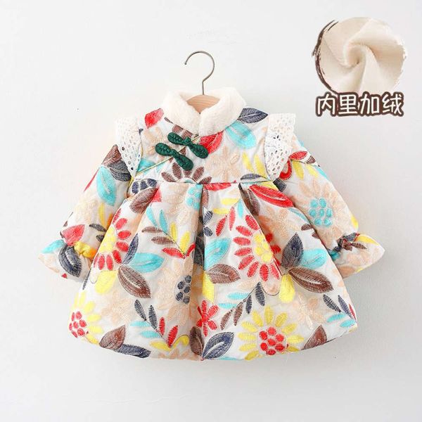 

for winter chine new year girls drs in 2020, Red;yellow