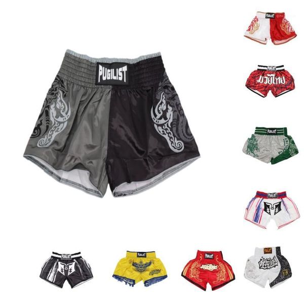 

boxing trunks personality shorts breathable sports fitness tiger muay thai fist pants running fights boxing1, Blue