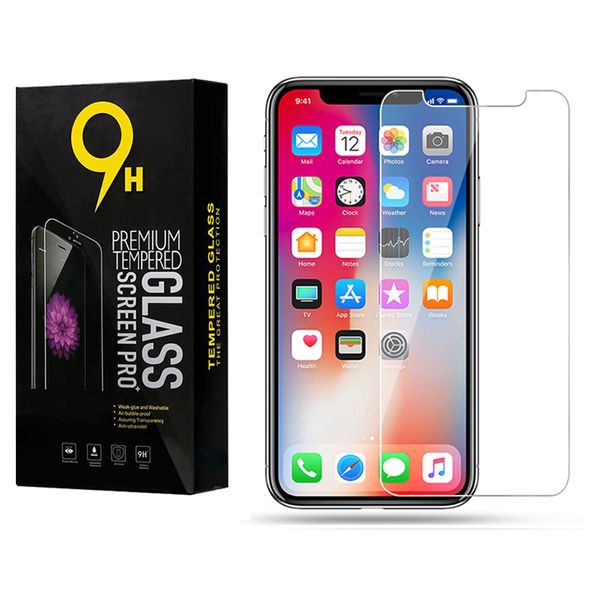 

9h premium tempered glass screen film for apple iphone 11 12 pro max 6/7/8 x xr xs screen protector