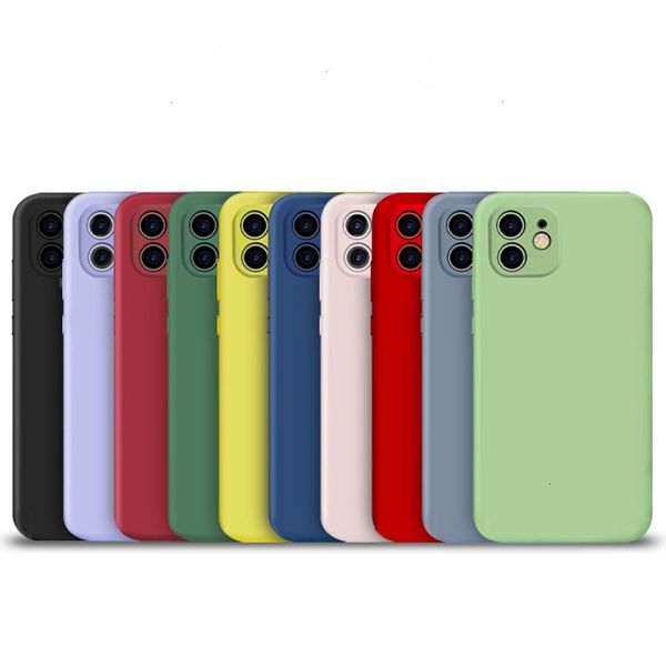 

soft silicone phone case for iphone 12 11 pro max xs xr se 2 samsung galaxy s11 plus huawei matte 30 back cover