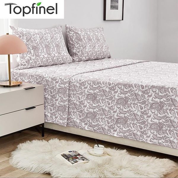 

bedding sets inel set soft fitted sheet with elastic band  king size flat bed sheets gray pillow cover for twin