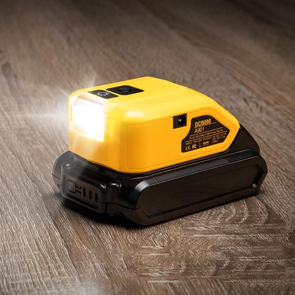 

adapter led light working lamp usb mobile phone charger li-ion battery 14.4v 18v axyf