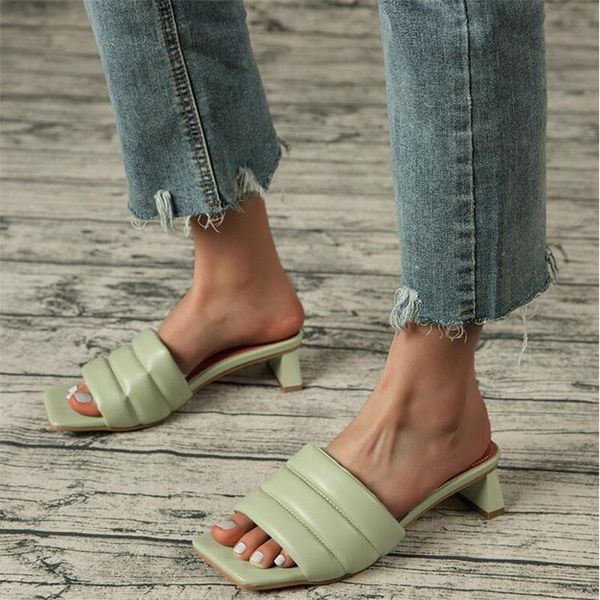 

women brand slippers 2021 summer outdoor beach leisure sandal female slides flip flop open toe flat casual low heel, Black