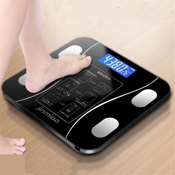 

2020 smart body fat scale lcd digital wireless bluetooth bmi weight monitor health analyzer fitness lose weight tools scale