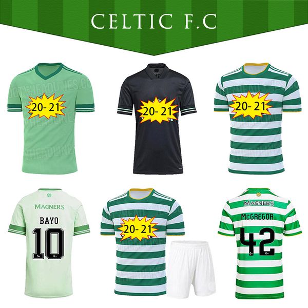 

20 21 celtic fc soccer jerseys edouard 2020 2021 brown forrest christie griffiths celtic fc mcgregor football shirt men + kids, Black;yellow