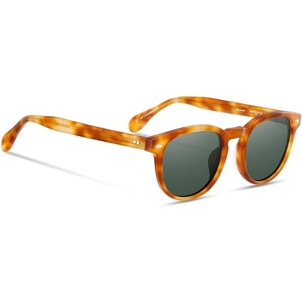 

eyeglow men's round retro sunglasses women's polarizing lenses acetate material