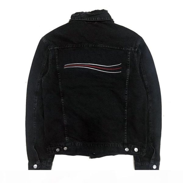 

famous mens denim jacket men women casual coats black blue fashion mens jacket stylist outwear size m-xxl, Black;brown
