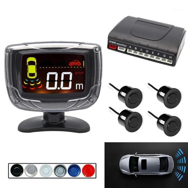 

car parking sensor lcd reverse backup system original flat sensors can connect car dvd monitor rear camera dddd1