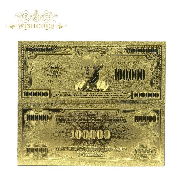 

wishonor 10pcs lot 24k gold banknote rare america 1000 dollar banknotes paper money plated gold paper for collection wmtryc rimmer