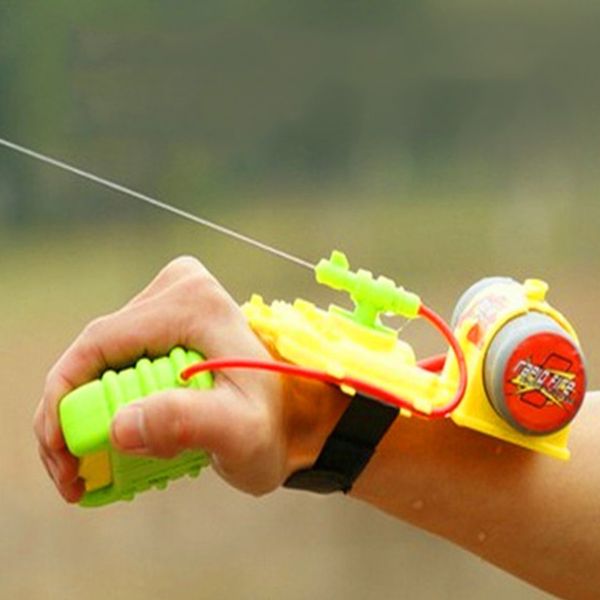 

abs 4 meters range wrist water gun beach toy water gun toy backpack outdoor swimming pool sprinkling water kids baby shooter toy q1217