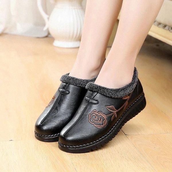 

women winter fur warm snow boots ladies warm ankle boot comfortable shoes women plus size casual boots #3n8i, Black