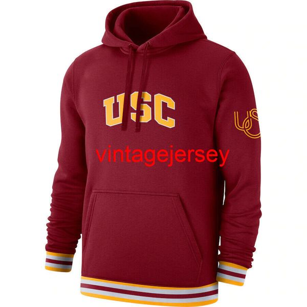 2021 NCAA USC Trojans retro pulôver moletom moletom s-3xl