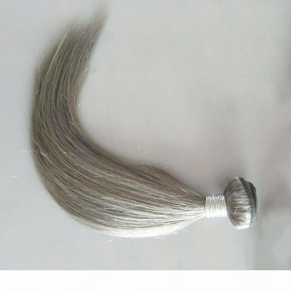 

color gray 100g 4pcs one lot brazilian virgin human hair weaves bundles , dhl, Black