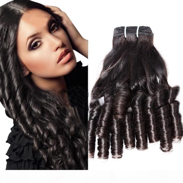 

bellahair brazilian funmi hair natural color wavy bouncy spring curl hair extensions 3pcs lot bella hair factory, Black