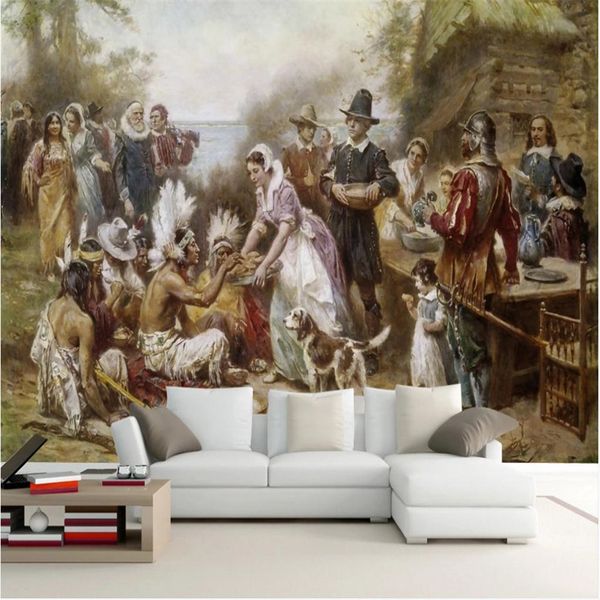 

european classical character oil painting wallpapers tv background wall beautiful scenery wallpapers