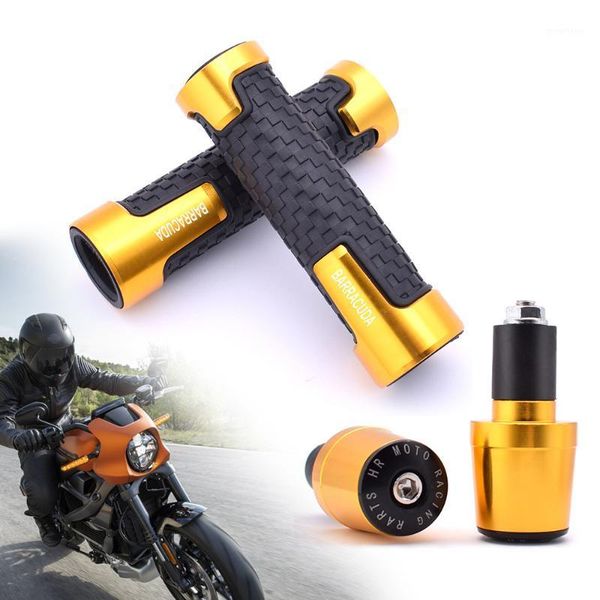 

barracuda motorcycle 7/8" rubber handlebar grips bar ends caps for c400gt c600 c650 c650gt sport f650gs f700gs f800r1