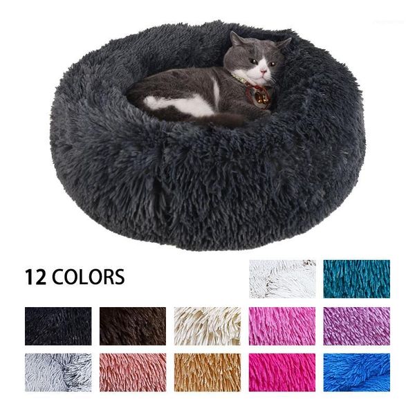 

kennels & pens washable kennel pet dog bed house comfortable soft round mat warm nest easy to clean cat supplies1