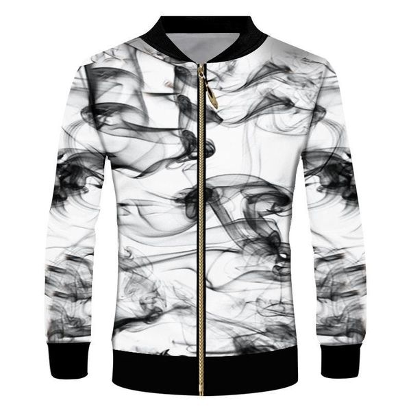 

fashion chinese style man zipper jacket 3d print ink bloom coat men women zipper sweatshirt jacket casual personality custom, Black;brown