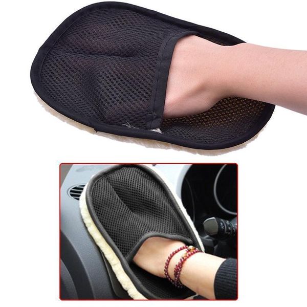 

23.5cm15.3cm motive car cleaning car brush cleaner wool soft car washing gloves cleaning brush motorcycle washer care h wmtmxr