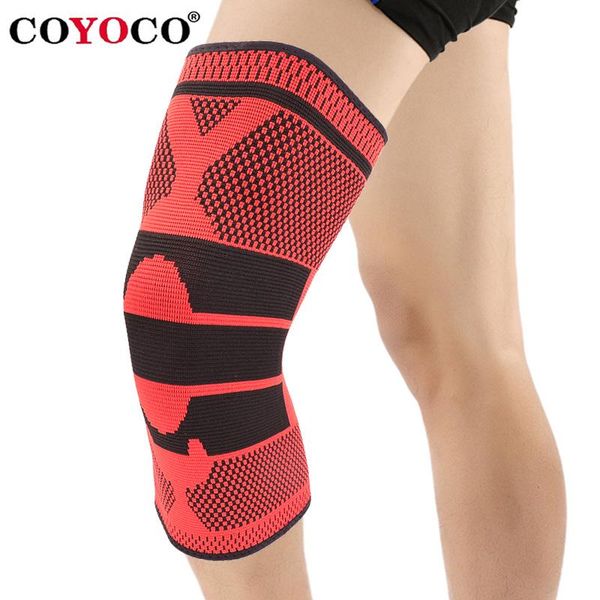 

1 pcs sports long knee support protector pad kneepads coyoco brand running cycling gym braces elastic knee sleeve keep warm bbyctu