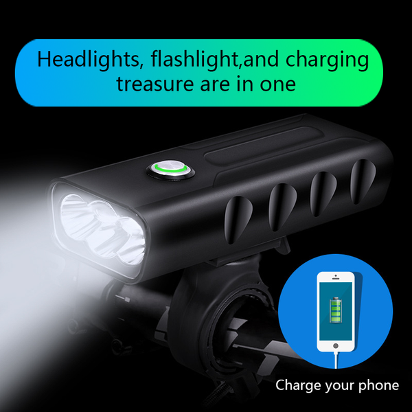 

2000lumen bicycle light t6 led bike light usb rechargeable bike bicycle front as power bank accessories