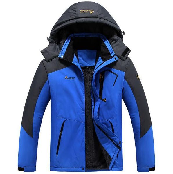 

2021 winter parka men windbreak plus warm thick velvet wind-proof men's leather with hood anorak male jackets pqko, Tan;black