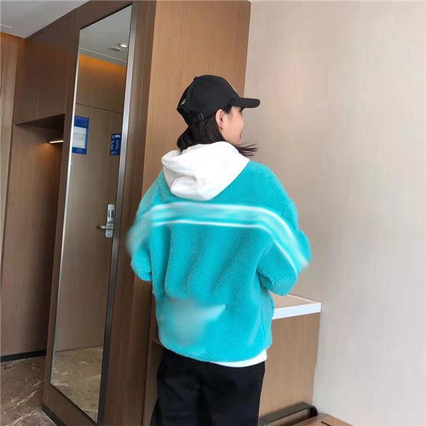 

осень / зима 2020 новая женская одежда орел тяжелая промышленность вышивка ягненка шерсть для мужчин и женских толстовок бесплатно, Black