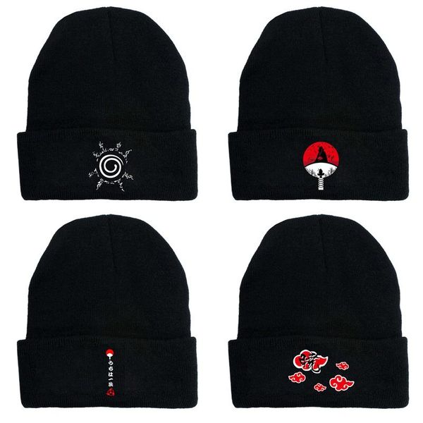 

new akatsuki logo winter cap anime naruto casual beanies knitted hat