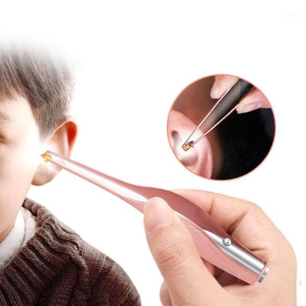 

portable ear cleaner set ear wax pickers cleaner set earpick earwax remover luminous light spoon cleaning tool