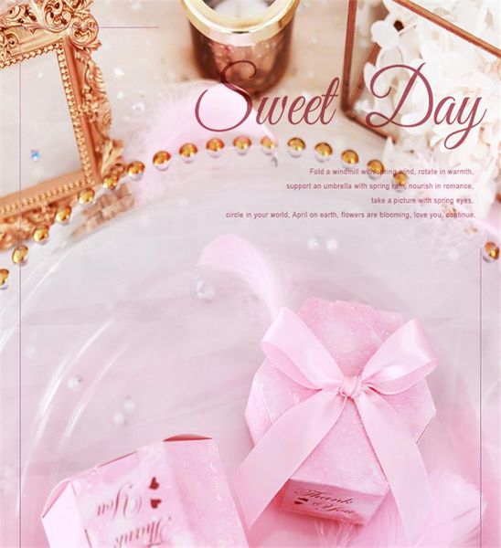 

lbsisi жизнь 20шт спасибо princess pink paper sugar box свадьба candy box малого благодарение упаковки для подарков wmtqem item_home