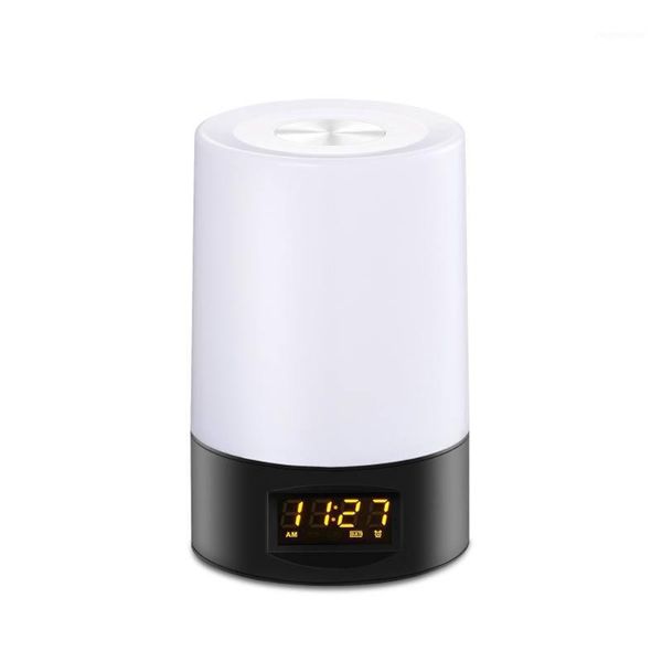 

other clocks & accessories night lamp alarm clock sensitive adjustable snooze kids smart led no glare bedroom rechargeable touch wake up lig