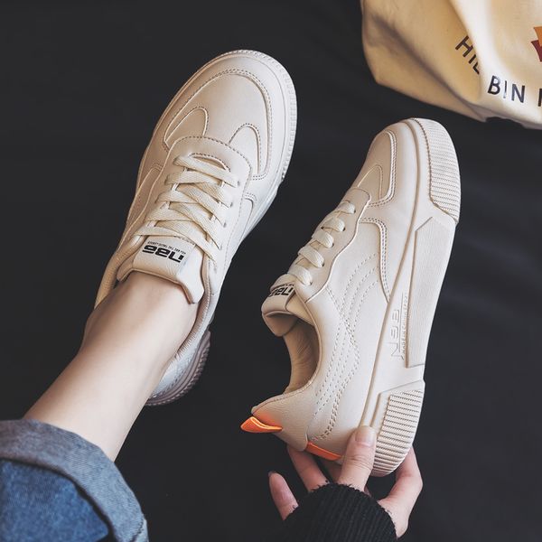 

little white old lady's new fashion 2020 versatile board shoes, Black