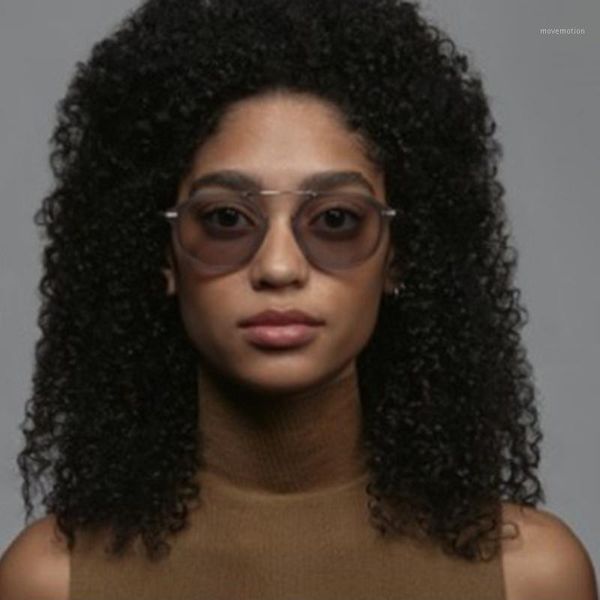 

2020 design fashion round sunglasses men women vintage metal mirror personality sun glasses for female male uv4001, White;black