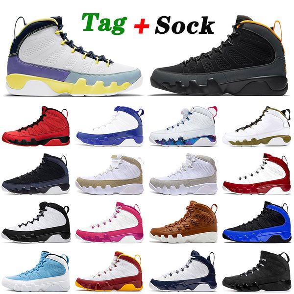 

selling change the world 9 9s ix basketball shoes university gold mens women jumpman gym red racer blue white retro trainers sneakers, White;red