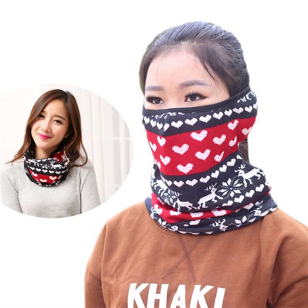 

winter neck warmer mouth cashmere face mask cover scarf kids full ears protection for ski bicycle motorcycle scarf ljjk2497, Red;brown