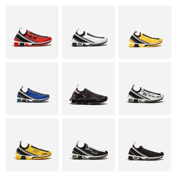 

fashion with box sneaker casual shoes trainers fashion sports shoes leather boots sandals slippers vintage air for man woman m4, Black